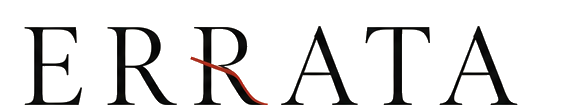 ERRATA